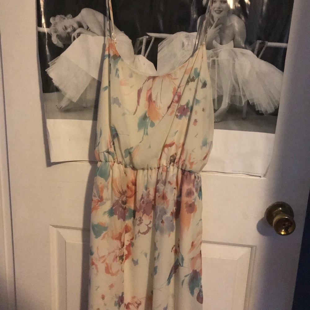 White floral dress